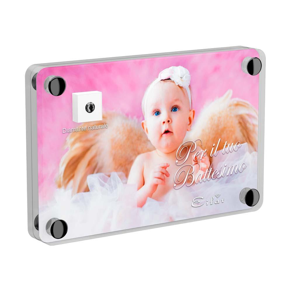 Regalo Carbonado Battesimo | Blister Carbonado 0,05ct | Confezione Light