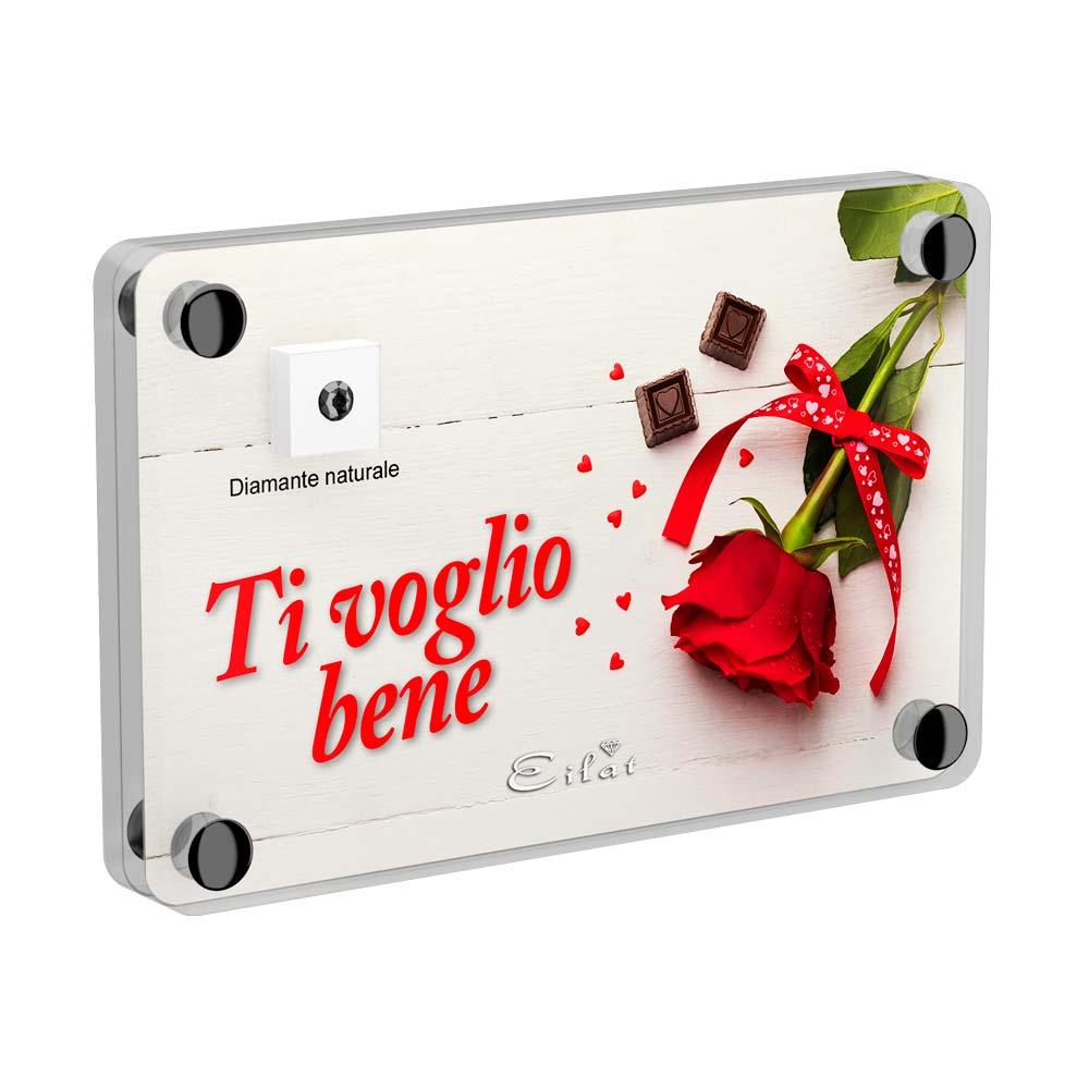 Regalo Carbonado Amore | Blister Carbonado 0,10ct | Confezione Light