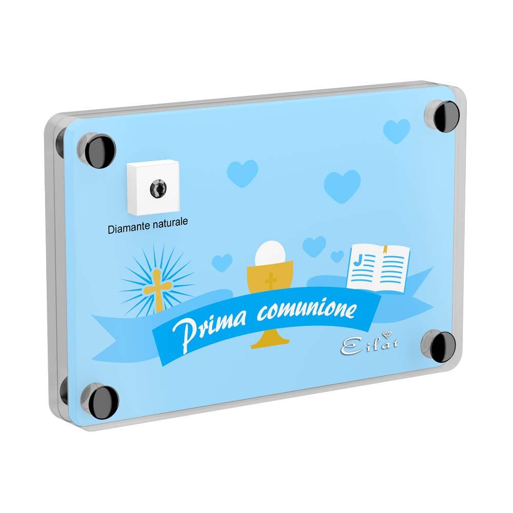 Regalo Carbonado Comunione | Blister Carbonado 0,03ct | Confezione Light