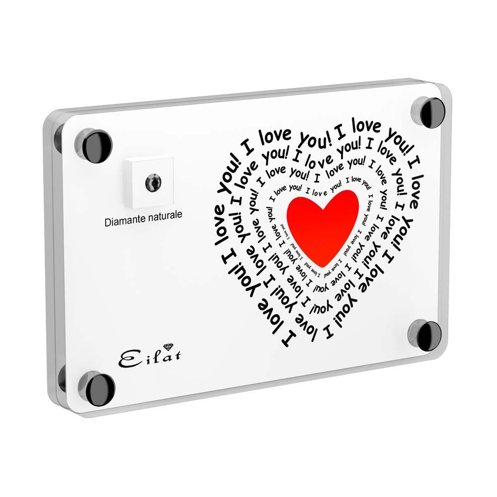 Regalo Carbonado Amore | Blister Carbonado 0,05ct | Confezione Light