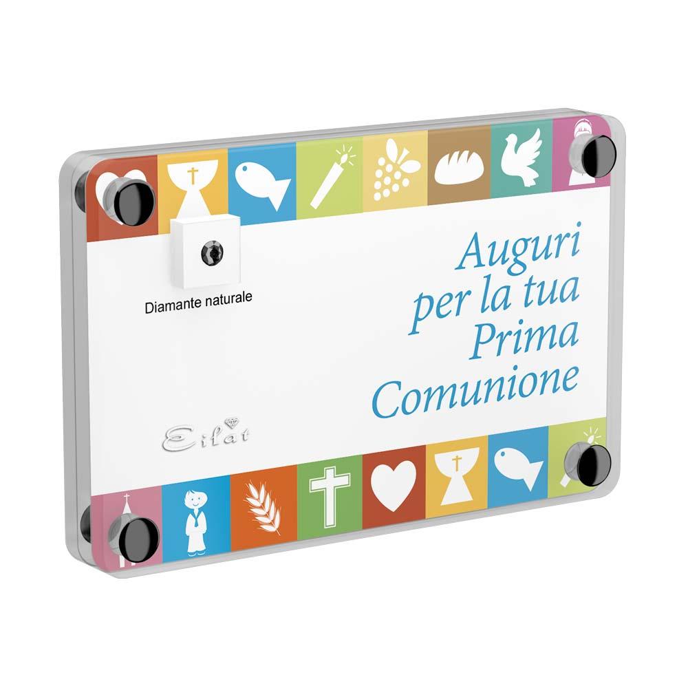 Regalo Carbonado Comunione | Blister Carbonado 0,03ct | Confezione Light