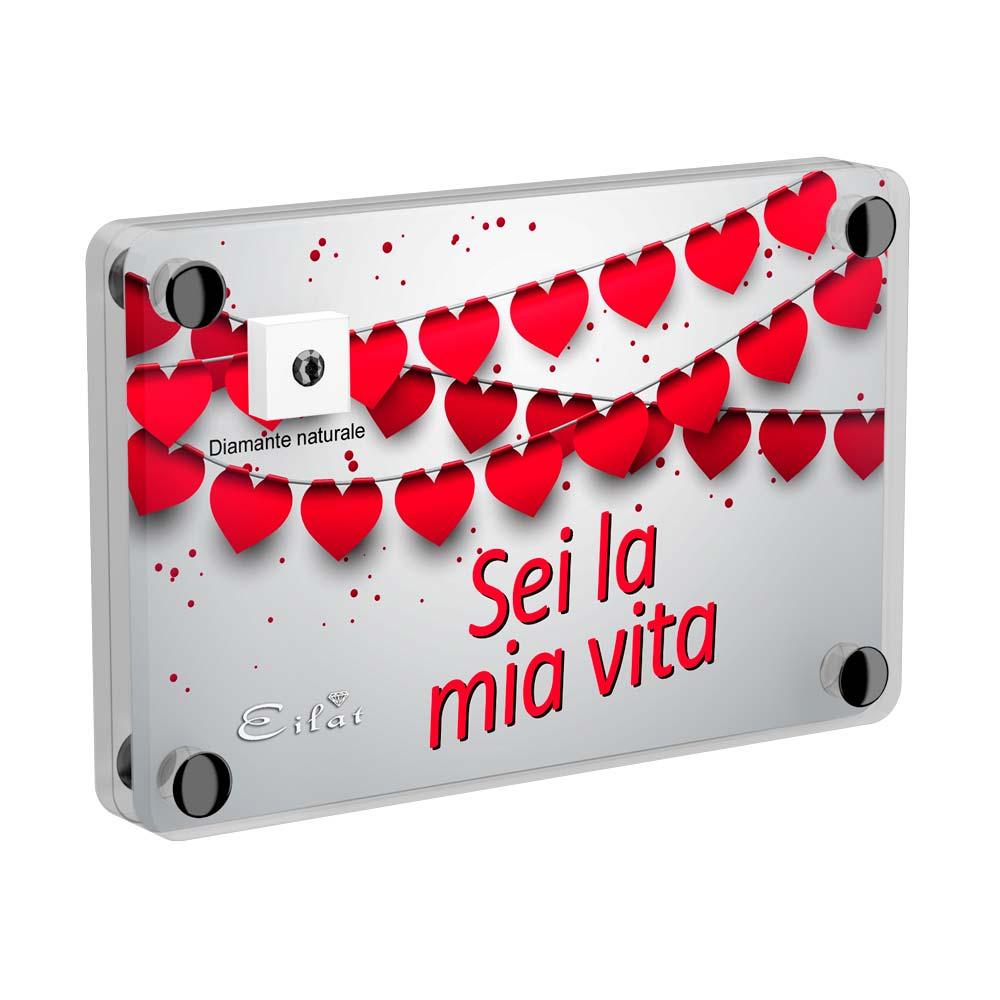 Regalo Carbonado Amore | Blister Carbonado 0,15ct | Confezione Light