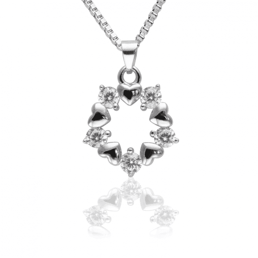 collane Collana Cuori Diamanti